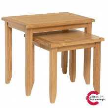 Zara Light Oak Nest of Tables