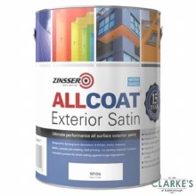 Zinsser Allcoat Exterior Satin White 1 Litre