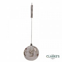 Additional picture of 10 Micro LED Christmas Battery Alpine Flask Bauble 15cm