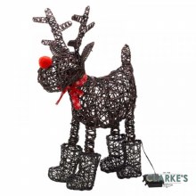 Additional picture of 80 LED Battery Sparkly Rudolph Christmas Figure 65cm