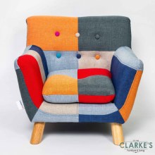 Additional picture of Annah patched kids chair