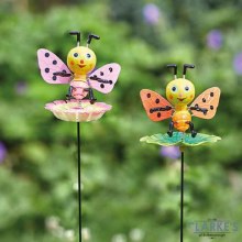 Additional picture of Bizzy Loony Stake - Garden Decoration Pink