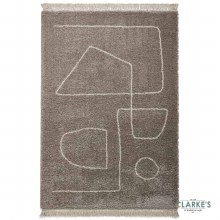 Additional picture of Boho A474 Grey/Cream Rug 120 x 170cm