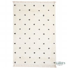 Additional picture of Boho A475 White/Black Rug 120 x 170cm