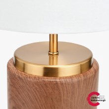 Additional picture of Carrara Wood Effect Base Table Lamp