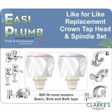 Additional picture of Easi Plumb Single Crown Tap and Spindle Set