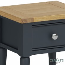 Additional picture of Edinburgh Lamp Table with Drawer Charcoal