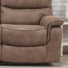 Additional picture of Emilio 2 Seater Recliner Sofa Hazel