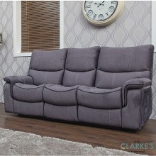 Additional picture of Emilio 3 Seater Recliner Sofa Dark Grey