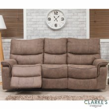 Additional picture of Emilio 3 Seater Recliner Sofa Hazel