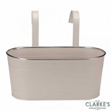 Additional picture of Fence and Balcony Hanging Ivory Planter 12"