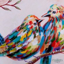 Additional picture of Tweet Time - Wall Art on Canvas 60 x 60 cm