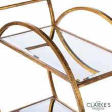 Additional picture of Harriet Gold Drinks Trolley