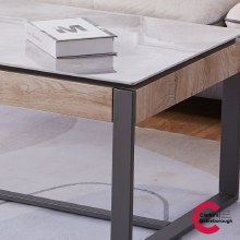 Additional picture of Jersey Coffee Table - Contemporary Grey Sintered Stone Top