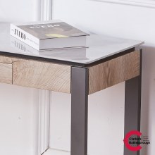 Additional picture of Jersey Console Table - Contemporary Grey Sintered Stone Top