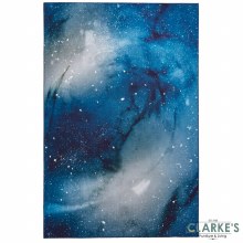 Additional picture of Michelle Collins OS0078 Printed Navy Rug 150 x 230cm