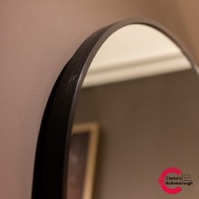 Additional picture of Modena Round Mirror Black 60cm