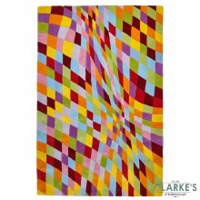 Additional picture of Prism PR101 Wool Multicolour Rug 120 x 170cm