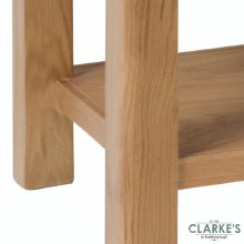 Additional picture of Purdi Oak Lamp Table with Drawer