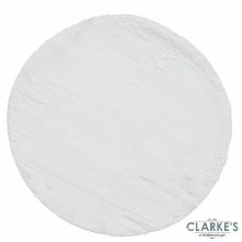 Additional picture of Teddy Ivory Circle Rug 120 x 120cm