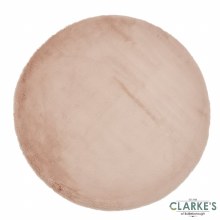 Additional picture of Teddy Mink Circle Rug 120 x 120cm