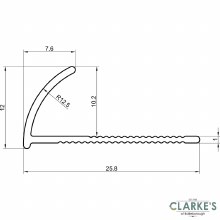 Additional picture of Quadrant Silver Tile Trim 12mm