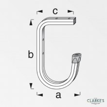 Additional picture of Alfer Aluminium Bike Hook 110 mm