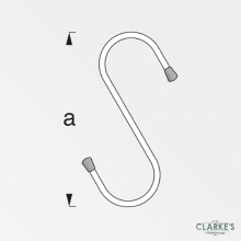Additional picture of Alfer S Shape Galvanised Bucket Hook 180 mm