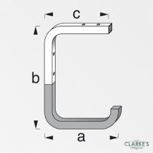 Additional picture of Alfer Galvanised Steel Wall/Ceiling Mounting Hook 150mm