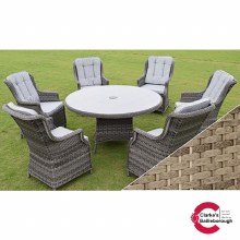 Additional picture of Amalfi 6 Seater Garden Furniture Set