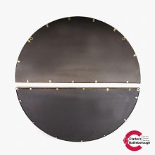 Additional picture of Antique Gold 2 Half Moon Section Mirror