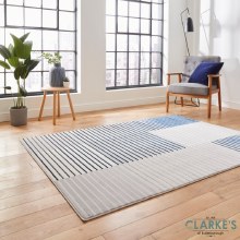 Additional picture of Apollo 2681 Grey/Navy Rug 120 x 170cm