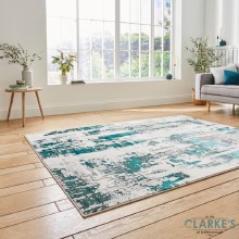 Additional picture of Apollo GR579 Grey/Green Rug 120 x 170cm