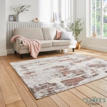 Additional picture of Apollo GR579 Grey/Rose Rug 120 x 170cm
