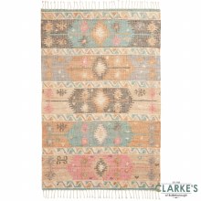 Additional picture of Bazaar 23430 Multi Colour Jute Rug 120 x 170cm