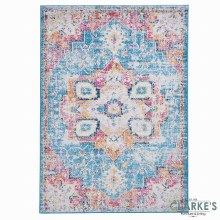 Additional picture of Boston Blue / Fuchsia Rug 120 x 170cm