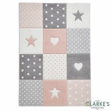 Additional picture of Brooklyn Kids Rug Pink 80 x 150cm
