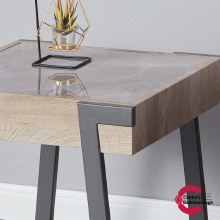 Additional picture of Brooklyn Lamp Table - Grey Sintered Stone Top