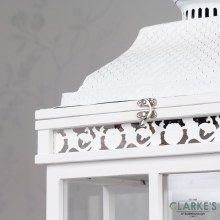 Additional picture of Cambridge White Lantern Large 78cm