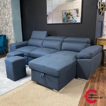 Additional picture of Capri Corner Sofa Bed Navy
