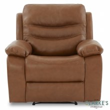 Additional picture of Cara 1 Seater Leather Recliner Armchair Brown