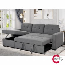 Additional picture of Charm of Grey Corner Sofa Bed Grey