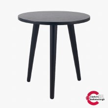 Additional picture of Chelmsford Satin Black Pine Wood Lamp Table