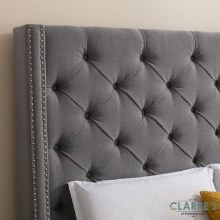 Additional picture of Chelsea Linen 5ft Bed Frame Grey