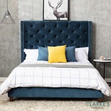 Additional picture of Chelsea Velvet 5ft Bed Frame Midnight Blue