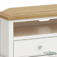 Additional picture of Chichester Ivory Corner TV Unit