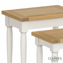 Additional picture of Chichester Ivory Nest of 2 Tables