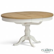 Additional picture of Chichester Ivory Round Extending Dining Table