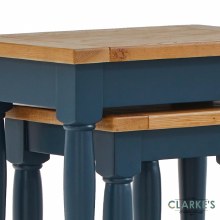 Additional picture of Chichester Navy Nest of 2 Tables