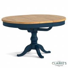 Additional picture of Chichester Navy Round Extending Dining Table
